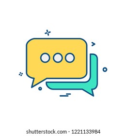 Messages icon design vector