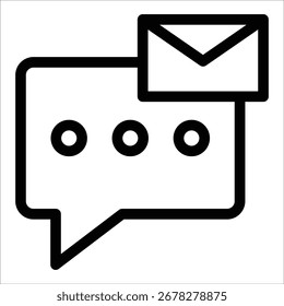 Messages Icon Element For Design