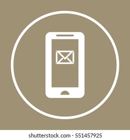  Messages  Icon. Flat design.