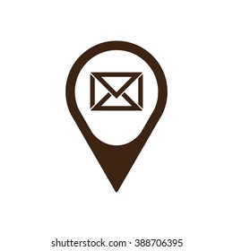  messages.  icon,  isolated. Flat  design.