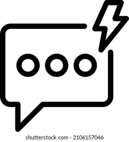 Icono de mensajes aislado en fondo blanco. Ilustración vectorial. Eps10. Icono de vector para el diseño y aplicación de sitios web