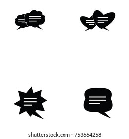 messages icon set