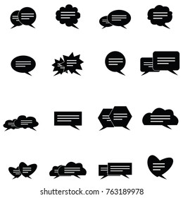 messages icon set