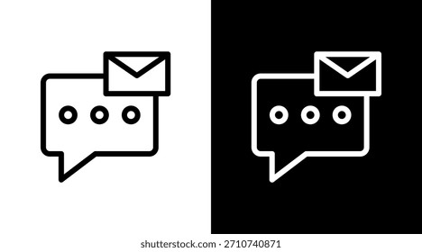 Messages With Icon Set Design