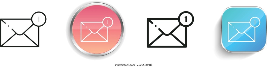 ícone mensagens. Design fino, linear, regular e estilo botão isolado no fundo branco