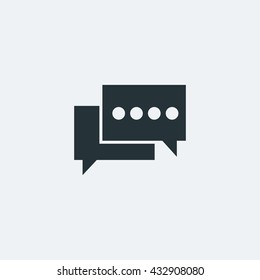 Messages icon in trendy flat style background, image jpg, vector eps, flat web, material icon, UI illustration