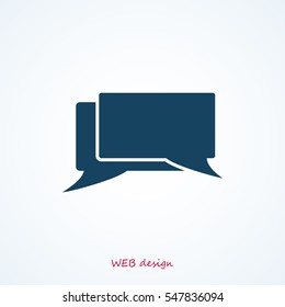 messages icon, vector best flat icon, EPS