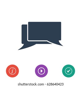 messages icon, vector best flat icon, EPS