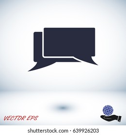 messages icon, vector best flat icon, EPS