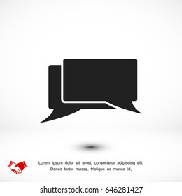 messages icon, vector best flat icon, EPS