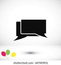 messages icon, vector best flat icon, EPS