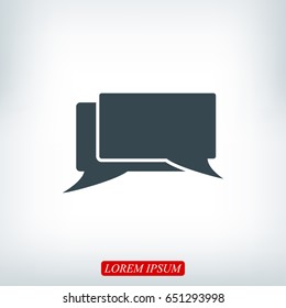 messages icon, vector best flat icon, EPS