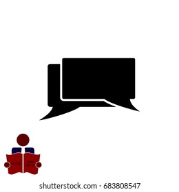 messages icon, vector best flat icon, EPS