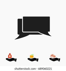 messages icon, vector best flat icon, EPS