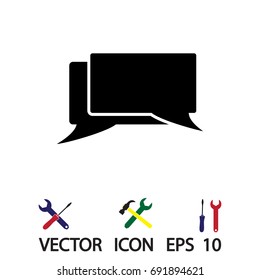 messages icon, vector best flat icon, EPS