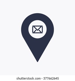   messages.  Icon, vector illustration. Flat design  