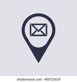  messages.  icon, vector illustration. Flat design  