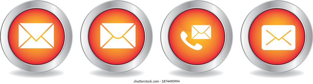 vector de iconos de mensajes. Pasos 10