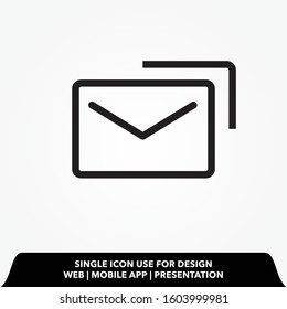 messages line icon design vector illustration