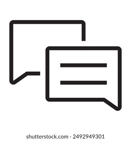Messages line icon. vector illustration.