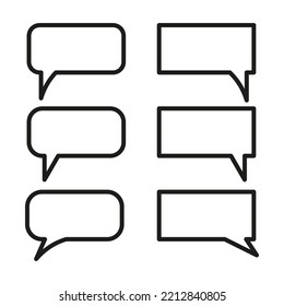 mensajes en fondo blanco. Imagen de línea. Icono de mensaje de chat. Notificación de mensaje. Ilustración vectorial. Imagen de stock. 