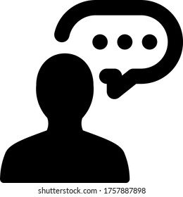 messages people person icon vector for web and apps