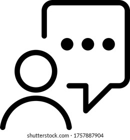 messages people person icon vector for web and apps