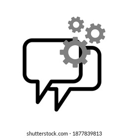 Messages Settings icon, perfect for web campaigns, applications, media and more. Vector illustration
 eps 10 which can be edited and changed color.