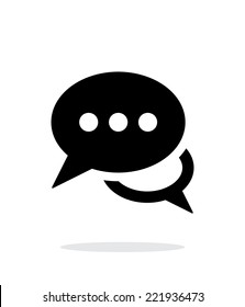 Messages simple icon on white background. Vector illustration.