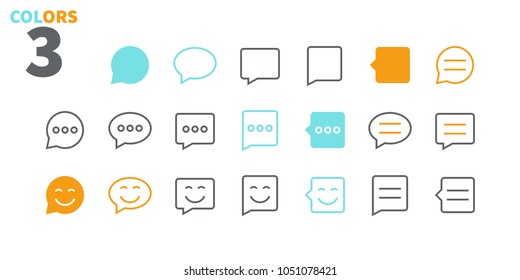 Messages UI Pixel Perfect Well-crafted Vector Thin Line Icons 48x48 Ready for 24x24 Grid for Web Graphics and Apps. Simple Minimal Pictogram Part 1-5