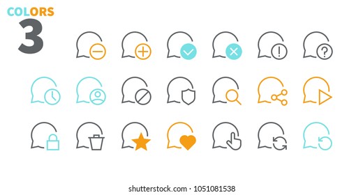 Messages UI Pixel Perfect Well-crafted Vector Thin Line Icons 48x48 Ready for 24x24 Grid for Web Graphics and Apps. Simple Minimal Pictogram Part 4-5