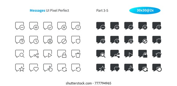 Messages UI Pixel Perfect Well-crafted Vector Thin Line And Solid Icons 30 2x Grid for Web Graphics and Apps. Simple Minimal Pictogram Part 3-5
