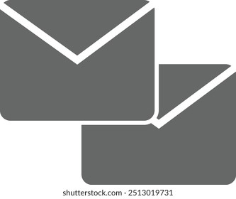 messages vector icon with black color . fill icon