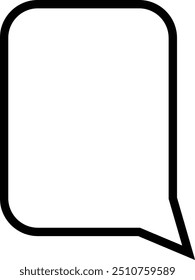 Messaging Balloon Line Icon icon