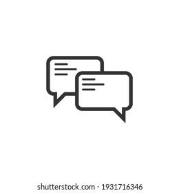 messaging and conversation icon, can use on mobile application, website and any other. vector illustration isolated on white background