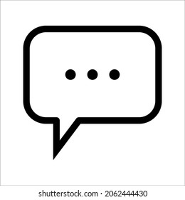 un icono de mensajería y conversación, puede ser utilizado en aplicaciones móviles, sitios web y cualquier otro. ilustración vectorial aislada en fondo blanco