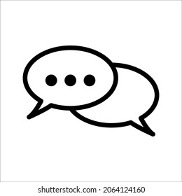 messaging and conversation icon, can use on mobile application, website and any other. vector illustration isolated on white background