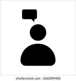 messaging and conversation icon, can use on mobile application, website and any other. vector illustration isolated on white background