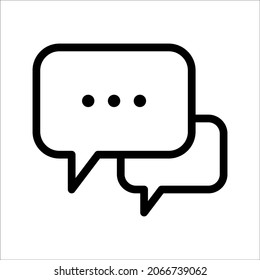 messaging and conversation icon, can use on mobile application, website and any other. vector illustration isolated on white background