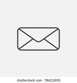 messaging envelope letter icon line vector for apps and delivery  