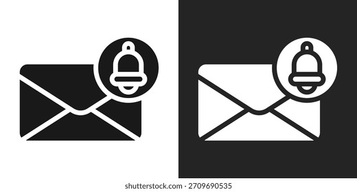 Messaging-Symbol im Schwarz-Weiß-Glyphenformat