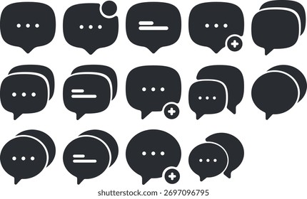 Messaging Icon With Bold Style v.1