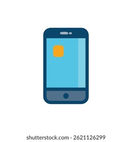 Un icono de mensajería para teléfonos móviles con texto.