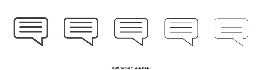 Diseño de icono de mensajería, logotipo, App, interfaz de usuario. Ilustración vectorial, EPS