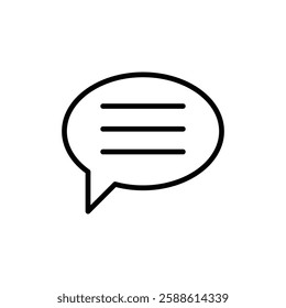 Messaging icon Flat illustration sign