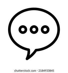 icono de mensajería o logotipo símbolo de signo aislado ilustración vectorial - iconos vectoriales de estilo negro de alta calidad
