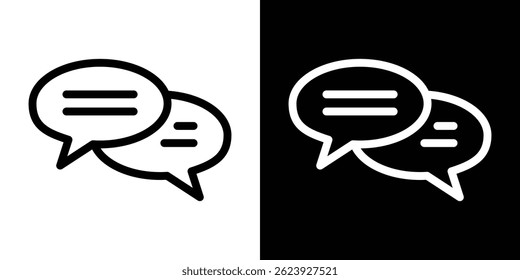 Messaging icon vector for web and mobile app. Symbol isolated.
