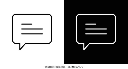 Ícones de mensagens. ilustrações de símbolos vetoriais.