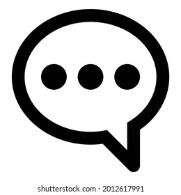 Messaging, message, bubble, speech, comment, chat vector icon.