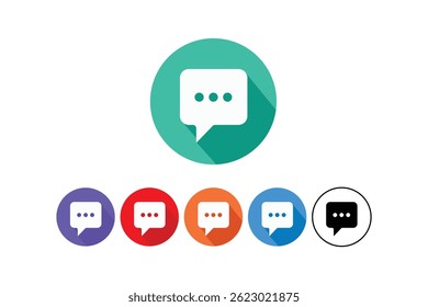 Messaging Speech Bubble Icon Pack, speech bubble chat icons, message chat vector icons